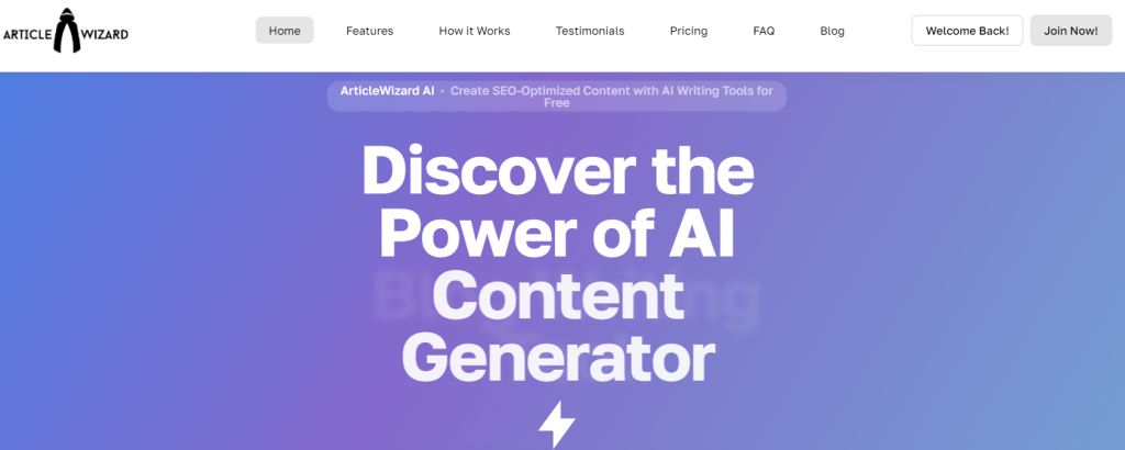 Article Wizard