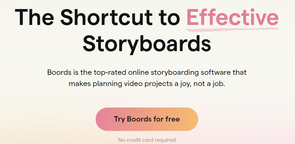 Boords for AI storyboarding
