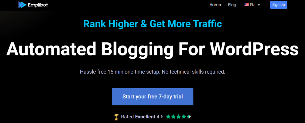 Emplibot - AI blogging tool