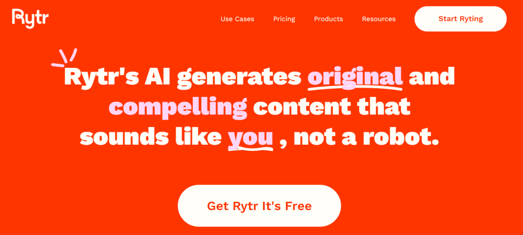 Rytr for AI content creators