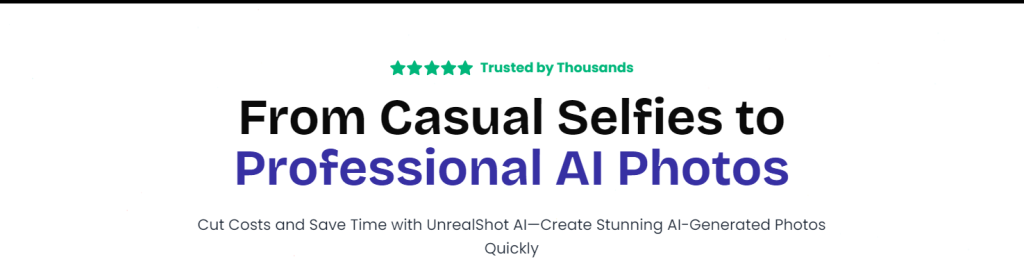 UnrealShot - AI photo tool