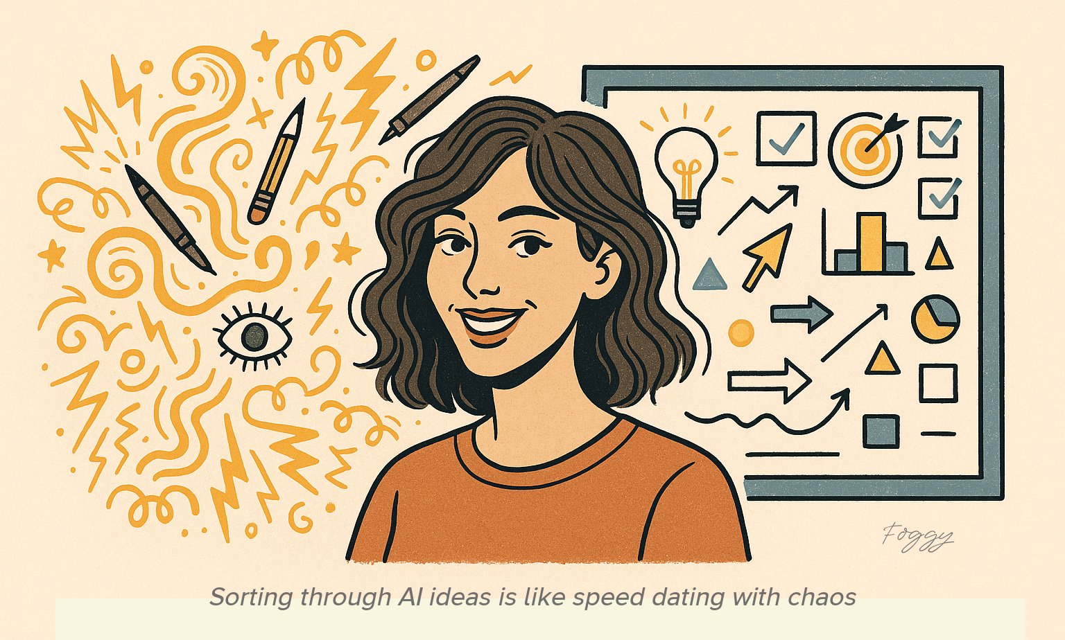 AI creativity from chaos